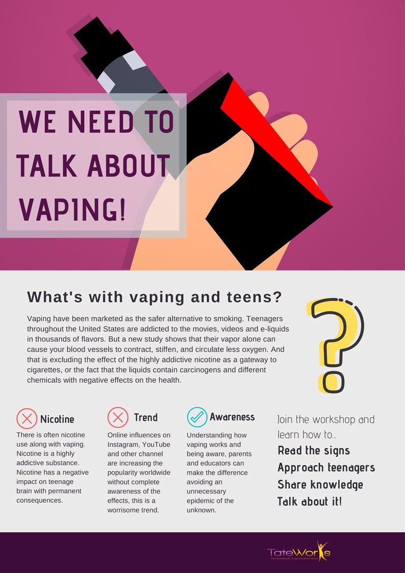 we need to talk about vaping workshop flyer